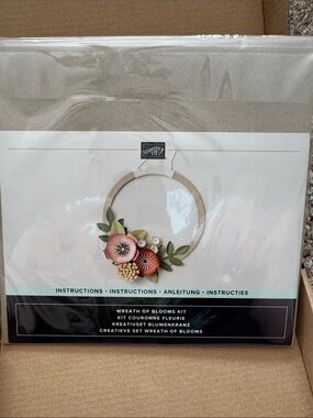 Stampin' Up! Pink and Green Floral Wreath Kit